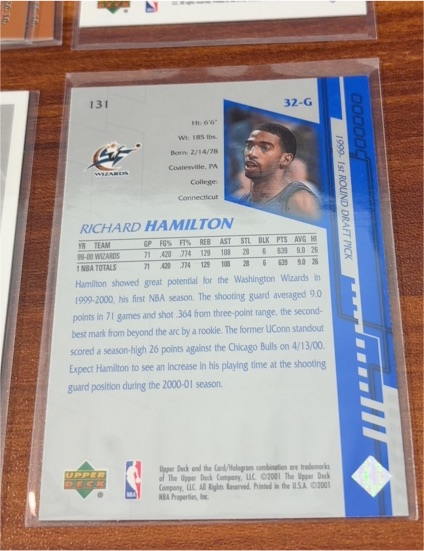 2000-01 Upper Deck #131 Richard Hamilton — front