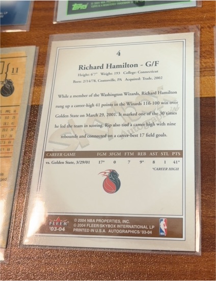 2003-04 Fleer #4 Richard Hamilton — front