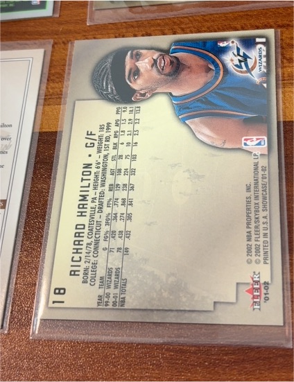 2002 Fleer Richard Hamilton #01-04P — front