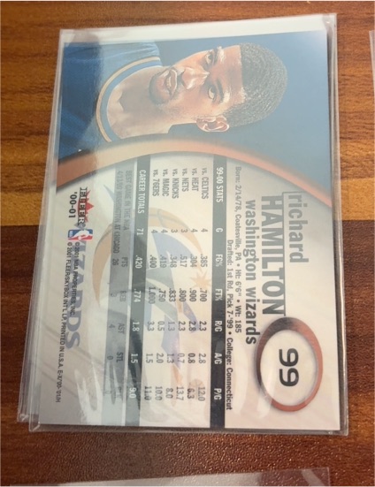 1999-00 Skybox NBA Hoops #179 Richard Hamilton Rookie — front