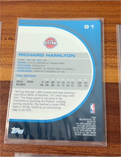 2006 Topps #91 Richard Hamilton — front