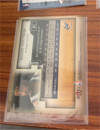 1999 Fleer #61 Richard Hamilton — front