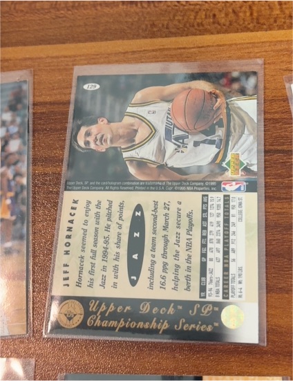 1995 Upper Deck SP Championship #129 Jeff Hornacek — front