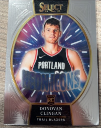 2024-25 Panini Select #21 Donovan Clingan Neon Icons — front