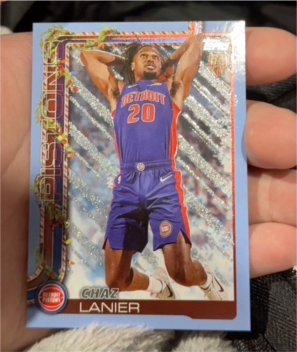 2025-26 Topps Holiday #H197 Chaz Lanier — front