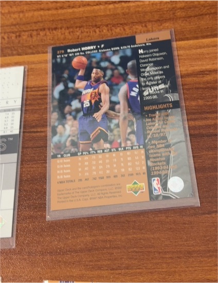 1996-97 Upper Deck #279 Robert Horry — front