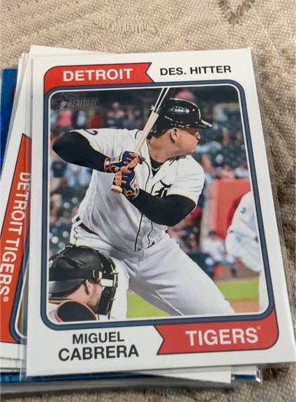 2023 Topps Heritage #151 Miguel Cabrera — front