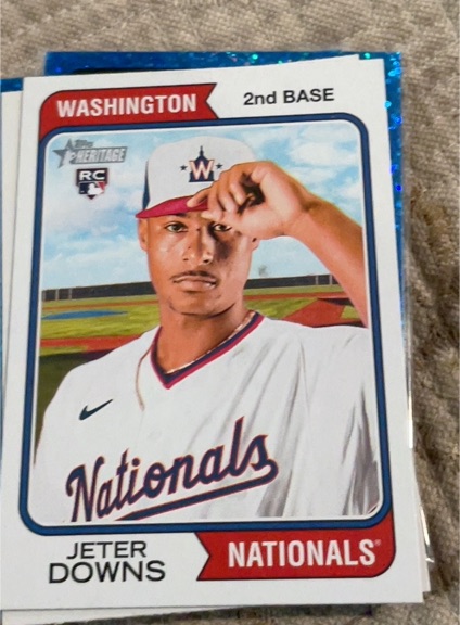 2023 Topps Heritage #84 Jeter Downs — front
