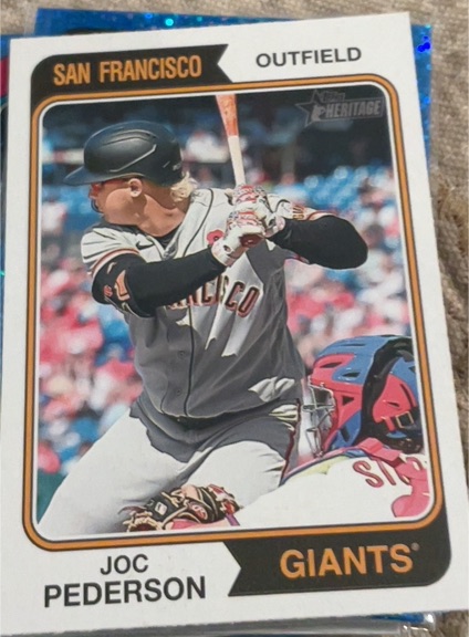 2023 Topps Heritage #348 Joc Pederson — front