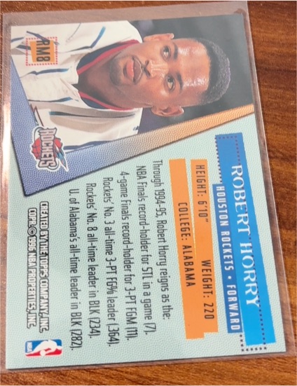 1993 Fleer Ultra #74 Robert Horry — front