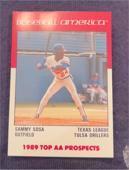 1989 Baseball America Top AA Prospects #AA-29 Sammy Sosa — front