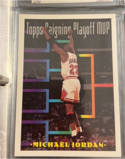 1994 Topps Reigning Playoff MVP #199 Michael Jordan — front
