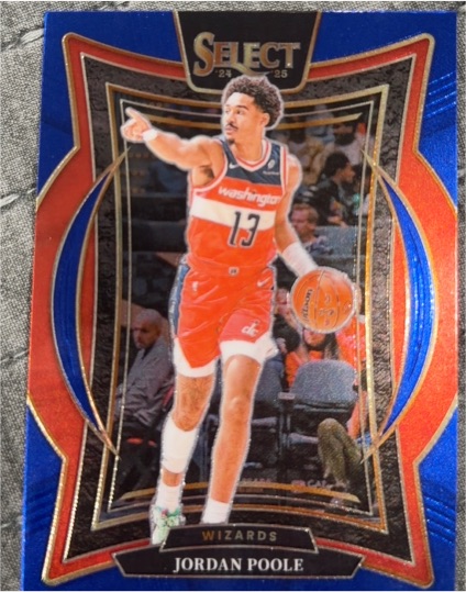 2024-25 Panini Select #17 Jordan Poole Blue Concourse — front