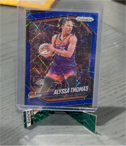 2025 Panini Prizm WNBA #44 Alyssa Thomas Blue Velocity Prizm Phoenix Mercury — front