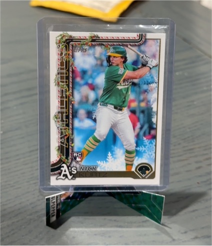 2025 Topps Holiday #H40 Nick Kurtz — front