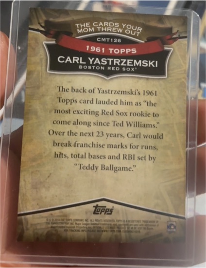 1961 Topps #CMT126 Carl Yastrzemski — front