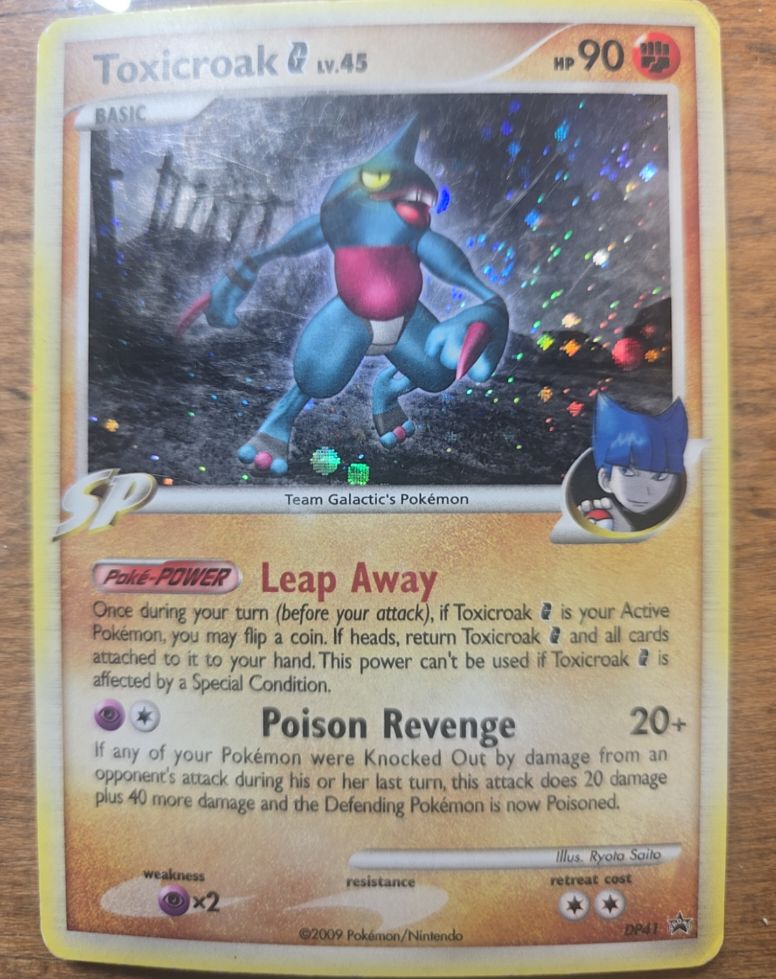 2009 Pokémon DP41 Toxicroak G — front