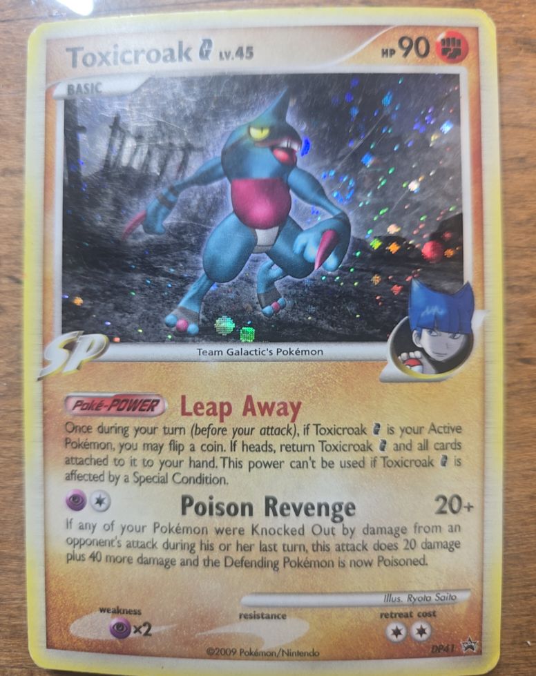 2009 Pokémon Diamond & Pearl #DP41 Toxicroak G — front