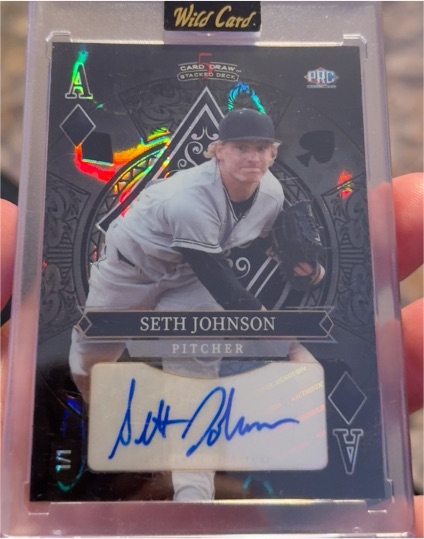 2024 Wild Card 5 Card Draw Stacked Deck #Seth Johnson — front