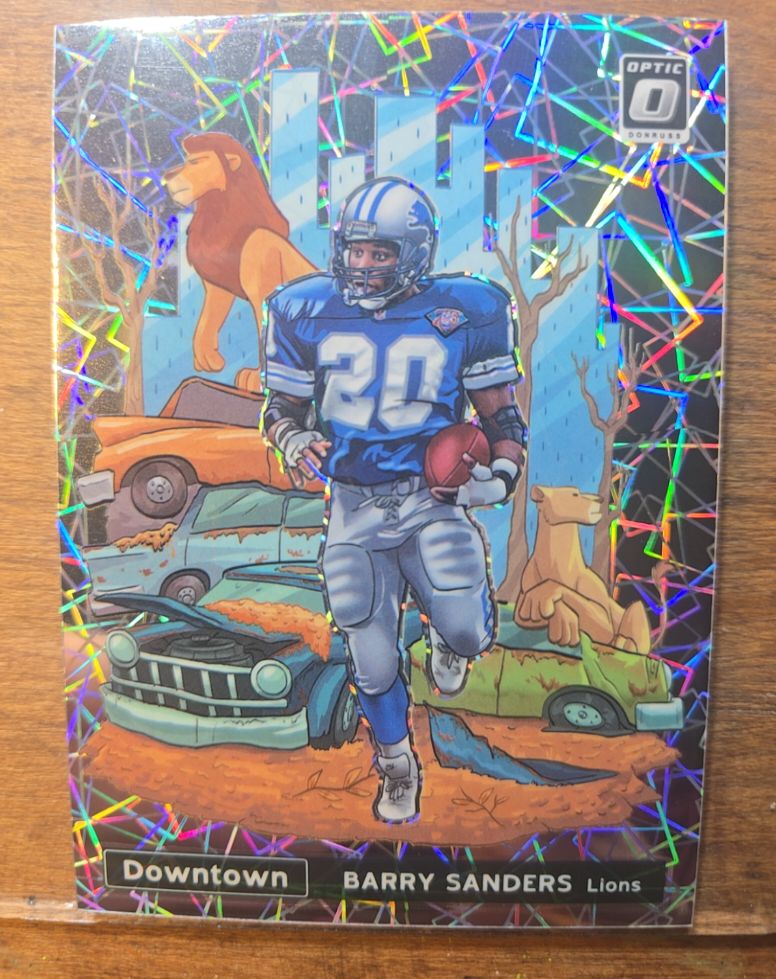 2021 Panini Donruss Optic Downtown #DT-14 Barry Sanders — front