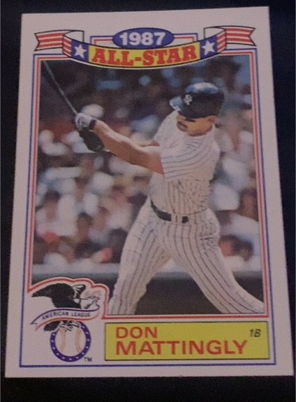 1988 Topps 1987 All Star Game Commemorative #2 Don Mattingly — front