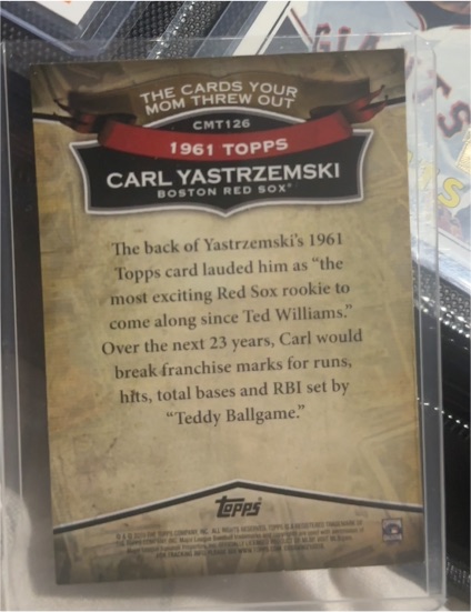 1961 Topps #CMT126 Carl Yastrzemski — front
