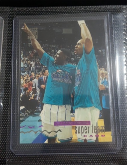1993-94 Topps Stadium Club #3 Charlotte Hornets Super Teams — front