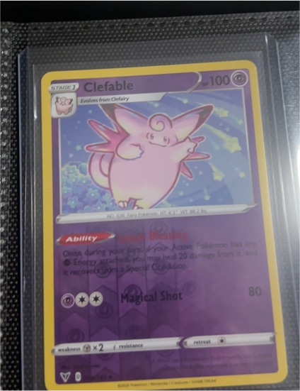 2020 Pokémon SWSH04: Vivid Voltage #064 Clefable — front