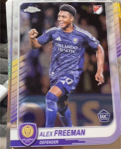 2025 Topps Chrome MLS #129 Alex Freeman — front