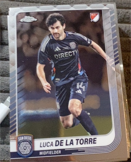 2025 Topps Chrome MLS #128 Luca de la Torre — front