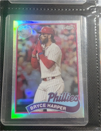 2024 Topps Chrome 1989 35th Anniversary #89CB-10 Bryce Harper — front