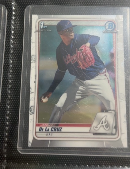 2020 Bowman Chrome Prospects #BCP-115 Jasseel De La Cruz Atlanta Braves — front
