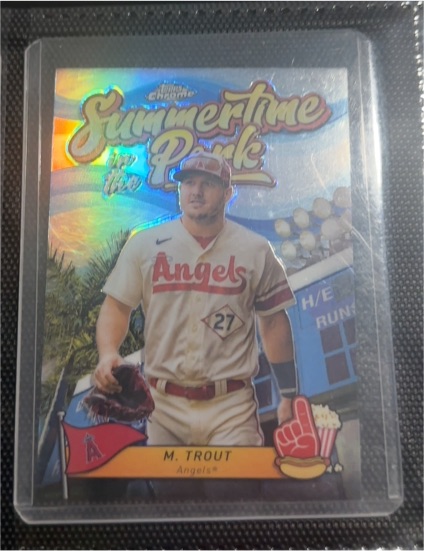 2024 Topps Chrome Summertime in the Park #SITP-10 Mike Trout — front
