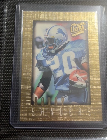 1996 Fleer Ultra Sensations #36 Barry Sanders — front