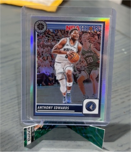 2023-24 Panini NBA Hoops Premium Stock #87 Anthony Edwards — front