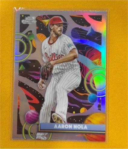 2025 Topps Cosmic Chrome #111 Aaron Nola — front