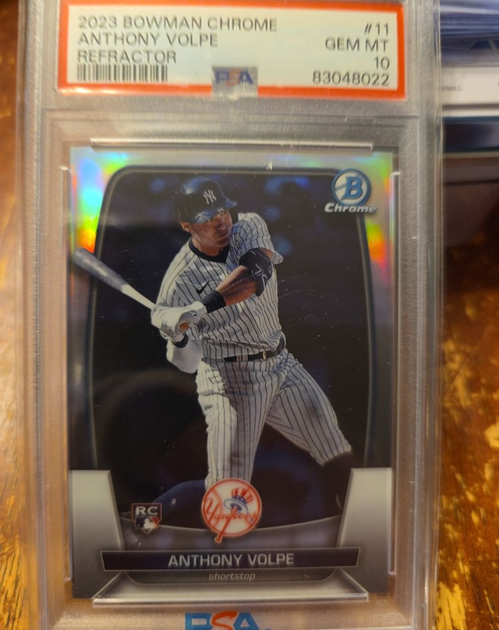2023 Bowman Chrome #11 Anthony Volpe — front
