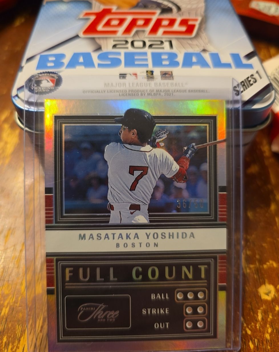 2023 Panini Three and Two #FC-MY Masataka Yoshida Full Count — front