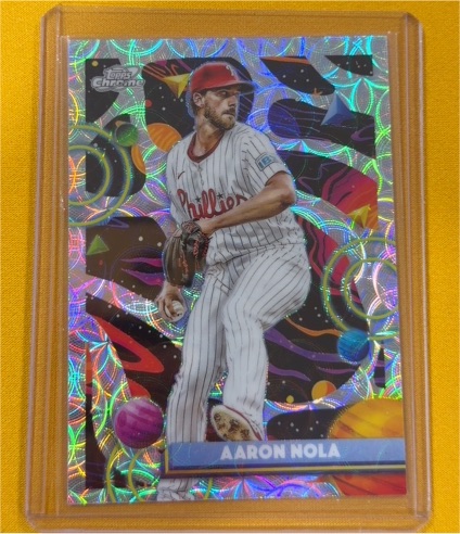 2025 Topps Cosmic Chrome #111 Aaron Nola — front