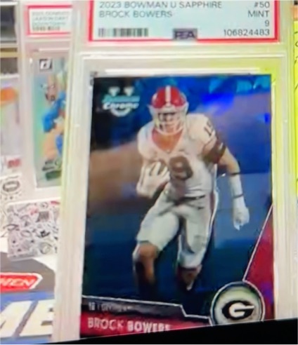 2023 Bowman U Sapphire #50 Brock Bowers — front