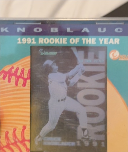1991 MJB Holographics #1 Chuck Knoblauch Rookie of the Year — front