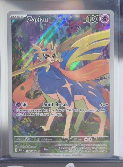 2025 Pokémon Phantasmal Flames #100 Zacian — front