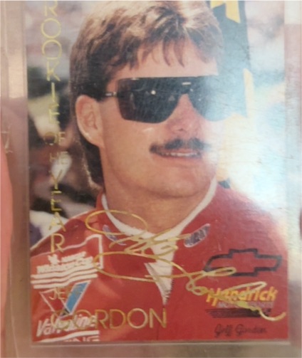 1995 Classic #173 Jeff Gordon Rookie of the Year Gold Signature Series — front