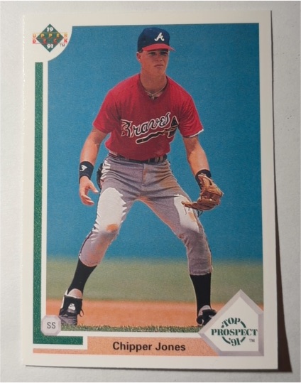 1991 Upper Deck #55 Chipper Jones — front