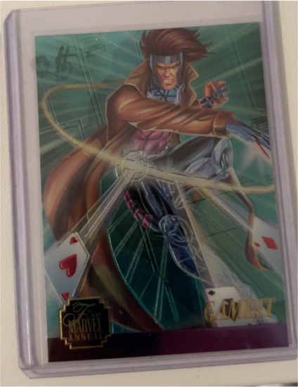 1995 Flair Marvel Annual Chromium #7 Gambit — front