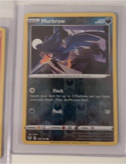 2022 Pokémon Sword & Shield Silver Tempest #106 Murkrow — front