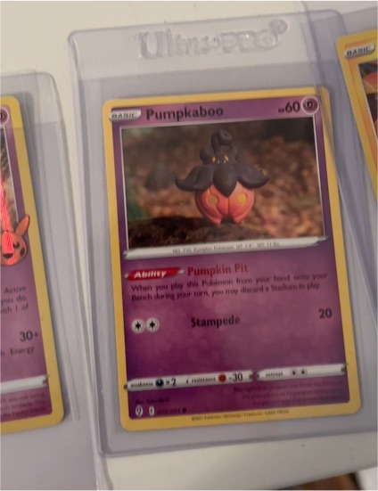 2022 Pokémon #76 Pumpkaboo — front