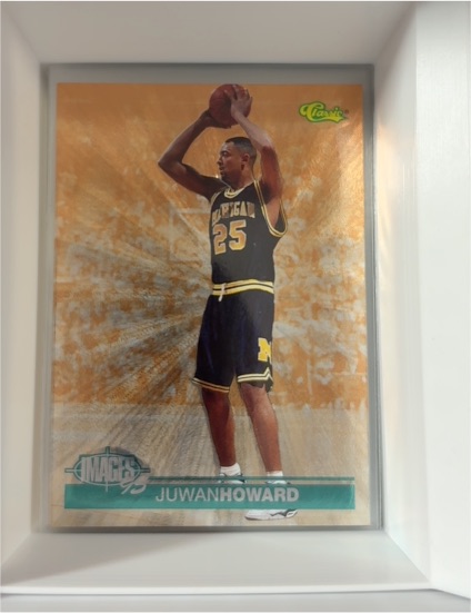1995 Classic Images Four Sport #5 Juwan Howard Michigan Wolverines — front
