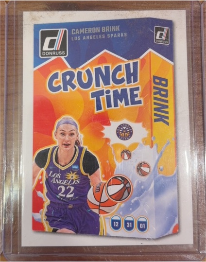 2025 Donruss WNBA #17 Cameron Brink Crunch Time Los Angeles Sparks — front