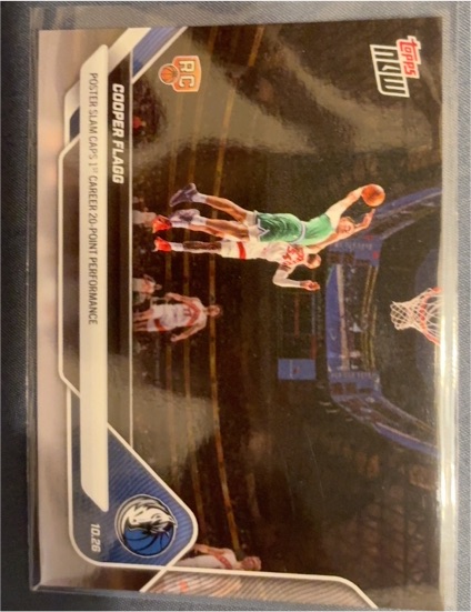 2025-26 Topps Now #28 Cooper Flagg Rookie Card — front